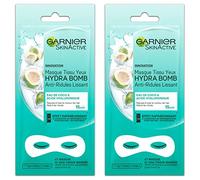 Garnier Skinactive - Maschera in tessuto per occhi, anti-riduzione, 6 g, confezione da 2