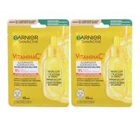 Garnier SkinActive Maschera in tessuto Vitamina C 2x1 pz Maschera viso