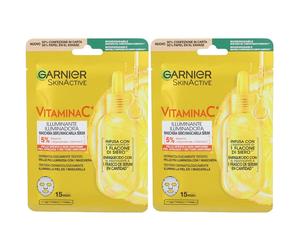 Garnier SkinActive Maschera in tessuto Vitamina C 2x1 pz Maschera viso