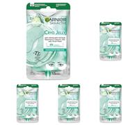 Garnier SkinActive Maschera Occhi Hyaluronic Cryo Jelly, Anti-Fatica con Acido Ialuronico, Mentolo e Glicerina, Formula Effetto Ghiaccio, 5 g (Confezione da 5)