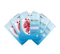 Garnier SkinActive Tissue Mask Melograno Maschera Superidratante e riempitrice. Energizante Hidra Bomb - Confezione da 5 maschere