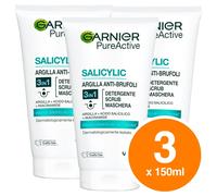 Garnier SkinActive Trattamenti PureActive Maschera e Scrub Viso Anti Impurità
