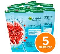 Garnier SkinActive Trattamento Hydra Bomb Rimpolpante in Tessuto Melograno 5pz