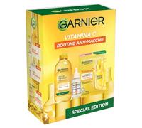 Garnier SkinActive Vitamina C Coffret Natale, Special Edition, Routine Anti-Macchie con Acqua Micellare, Siero e Maschera in Tessuto