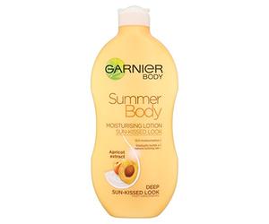 Garnier Summer Body Gradual Tan Moisturiser Deep 400ml, For A Radiant, Sun Kissed Glow, Suitable For Face & Body, 24 Hour Hydration & A Natural Even Tan, Fast Absorption, Vegan Formula