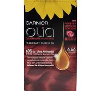 Garnier - Tinta per capelli Olia, colore rosso granata, 6,60, contiene il 60% di oli di fiori, senza ammoniaca (etichetta in lingua italiana non garantita)