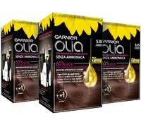 GARNIER Tinta Permanente OLIA Copertura Capelli Bianchi Nutriente 3 pezzi