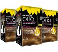 GARNIER Tinta Permanente OLIA Copertura Capelli Bianchi Nutriente 3 pezzi