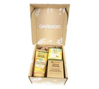 Garnier Ultimate Blends - Set di 3 pezzi per rafforzare il tesoro del miele, balsamo, shampoo e scatola