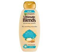 Garnier Ultimate Blends Shampoo Capelli Secchi Olio di Argan e Crema di Mandorle, 360 ml