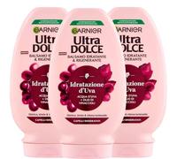 Garnier Ultra Dolce Balsamo Idratante e Rigenerante con Acqua d'Uva e Olio di Vinacciolo per Capelli Disidratati, 200 ml (3)