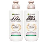 Garnier Ultra Dolce Crema Modellante 2in1 Delicatezza d'Avena, con Latte d'Avena e Glicerina, Ipoallergenica, Termoprotettore fino a 230°C, 200 ml (2 Unità)