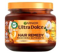 Garnier Ultra Dolce Hair Remedy Maschera Nutriente Gli Oli Meravigliosi Argan e Camelia per Capelli Secchi - Barattolo da 340ml
