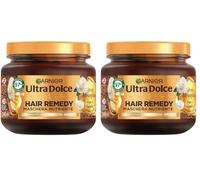 Garnier Ultra Dolce Maschera Nutriente, Per Capelli Secchi e Spenti, Azione In 1 Minuto, Con Olio di Argan Bio e Olio di Camelia, Gli Oli Meravigliosi, Hair Remedy, 340 ml (Confezione da 2)