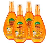 Garnier Ultra Dolce Olio di Argan per Capelli Trattamento Protettivo e Nutriente Formula Spray con Camelia ad Azione Illuminante Multi-Uso Oli Meravigliosi con Estratti Naturali - 4 Flaconi da 150ml
