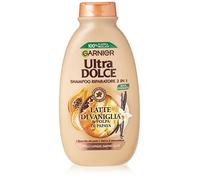 2 pz Garnier Ultra Dolce Shampoo 2 in 1 Latte di Vaniglia Papaya Capelli Lunghi