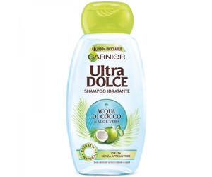 GARNIER ULTRA DOLCE SHAMPOO IDRATANTE 250ML.ACQUA DI COCCO E ALOE VERA