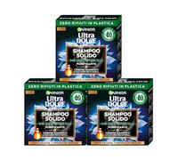 Garnier Ultra Dolce Shampoo Solido Purificante per Capelli con Cute Grassa e Lunghezze Secche Carbone Magnetico Olio di Semi Neri di Nigella Vegan Ingredienti 94% Origine Naturale - 3 Saponette da 60g