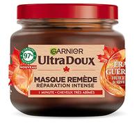 Garnier Ultra Doux - Maschera curativa rivitalizzante in acero, 340 ml