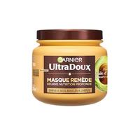 Garnier Ultra Doux - Maschera per capelli secchi, ondulati, ricci o crespi - con olio di avocado e burro di karitè - consistenza ricca e cremosa - 340 ml - donna e uomo