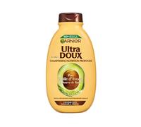 Garnier Ultra Soft - Shampoo per capelli secchi, ricci crespi, con olio di avvocato e burro di karitè, consistenza cremosa e untuosa, 300 ml, uomo e donna