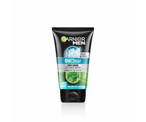 Garnier Uomo Olio Trasparente Lavaggio Viso Argilla D-Tox Pulizia Profonda...