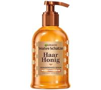 Garnier Veri tesori siero per capelli frusciosi o fragili, siero riparante con miele di acacia per maggiore lucentezza e morbidezza, protezione dal calore fino a 230°C, tesori di miele, 1 x 115 ml