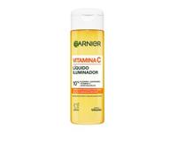 Garnier Vitamina C Trattamento Liquido Illuminante Per Il Viso Formula Vegana 120 Ml e 3X Maschera Viso In Tessuto Illuminante