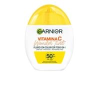 Garnier SkinActive Vitamina C Wonder Tint Fluido Tono Chiaro Tutto in 1 con 5% di [Glicerina + Niacinamide + Vitamina C*] Uso quotidiano Unifica, Protegge e Antimacchia FPS50+. 40 ml