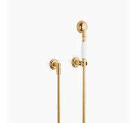 Garniture de douche flexible Dornbracht MADISON, avec rosaces individuelles rondes, 27803361-28, 27803361-28, Colorazione: ottone spazzolato