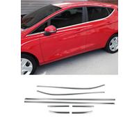 Profili strisce finestrini superiori acciaio cromo per Ford Fiesta VII 17-21