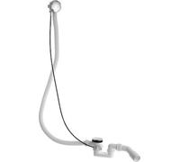 Garniture d'écoulement et de trop-plein Duravit D-Code, sortie horizontale, chrome, câble Bowden prolongé, 790227000001000, 790227000001000