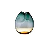 GAROEN Elegante Vaso in Vetro, Moderno Vaso Geometrico colorato per Fiori, 12,5 Pollici, Grande Vaso Decorativo, Ornamento per Tavolo da Pranzo (Oro)