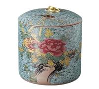 GAROEN Organizzatori e contenitori per Il tè Contenitore per la conservazione del tè in Ceramica Serbatoio di stoccaggio sigillato Serbatoio Universale per tè Sfuso Pu'er smaltato (B)