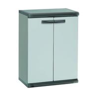 Garofalo - Scik Basic Recycled - Armadio Basso in Resina (PVC) 2 ante - Colore Grigio