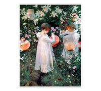 Garofano, giglio, rosa Poster di John Singer Sargent 50 x 70 cm Verde Quadri Decorazione per pareti
