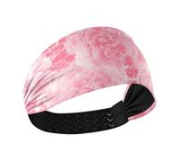 Garofano Pizzo Baby Peach Raffreddamento fasce per il sudore per le donne Capelli elastici per la Corsa Pallavolo Ciclismo lavaggio viso