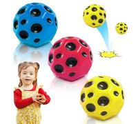 GAROMIA Jump Ball 3 pezzi Moon Ball Anti Stress Balls Ball Ball Jump Ball High Springender Gummiball springung Springung Ball Bouncy Balls giocattolo antistress Bouncing Ball for Kids Party