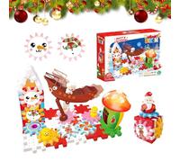 GAROMIA Kit di blocco per ingranaggi motorizzati, 57 pezzi, gioco di ingranaggi fai da te, giocattolo da costruzione, puzzle ingranaggi rotanti, Montessori, giocattolo promuove il pensiero logico per