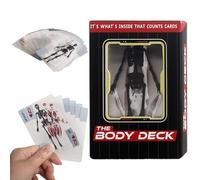 GAROMIA The Body Deck Divertenti Carte da Gioco Trasparente Anatomia Umana Scheletro Immagine 3D del corpo umano Playing Cards Mannequin Body Deck Scheletro Carte da Gioco