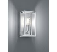 Garonne applique da esterno rettangolare in fusione colore zinco l. 14cm x h. 26