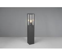 GARONNE PALO ALTO DA ESTERNO RETTANGOLARE IN FUSIONE COLORE ANTRACITE CON SENSORE DI MOVIMENTO IP44 H. 80CM 1 LUCE ATTACCO E27