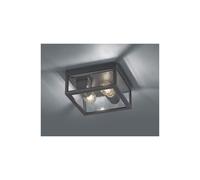 GARONNE PLAFONIERA DA ESTERNO IP44 A LANTERNA LUCE DIFFUSA ANTRACITE