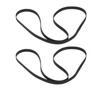 Garosa 2 Pezzi di Ricambio per Cinghia per Giradischi, 145 X 5 X 0,6 Mm, Cinghia di Trasmissione in Gomma Nera per Giradischi retrò, Registratore fonografico.