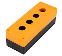 Garosa 22 Mm 4 Fori Pulsante Pulsante Interruttore ABS Pulsante Casta di Controllo Dell'interruttore con Striscia di Gomma per Sigillare per il Controllo del Campo e Indicazione del (YELLOW)
