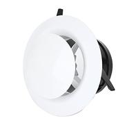 Garosa 4 Misure Diffusore a Soffitto Copertura per Bocchetta di Ventilazione Anemostato Tappo Terminale per Tubo Flessibile di Ventilazione per HVAC Bagno (ABS)