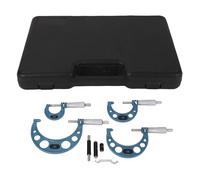 Garosa 4pcs 0-4in Machinist Micrometro Set in Lega Accurata Strumento Macchinista Accurato per la Misurazione del Diametro Esterno con Righello di Misurazione dello Spessore della