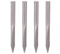 Garosa 4pcs 2 Flauto Dritta Intaglio Flauto Coltello a Forma di Forma del Mulino Tungsteno in Acciaio Cnc BIT 4x1.0x30 ° con Elevata Resistenza Alla Durezza per L'incisione della