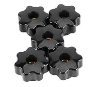 Garosa 5 Pezzi Dadi a Manopola Manico a Manopola 7 - Star con Manico di Bloccaggio a Manopola Filo 10 Mm, Installazione Durevole e Facile, (CM10*40 (foro passante))