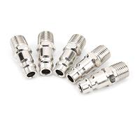 Garosa 5 Pezzi in Stile Europeo Connettore Pneumatico per Utensili Pneumatici Connettore Industriale Accessori Compressori Accessori in Lega per Resistenza All'usura Ad Alta Resistenza